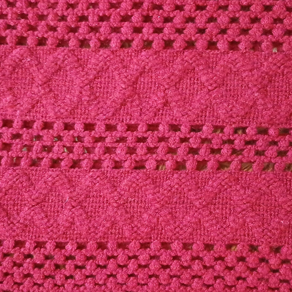 Handmade Red Knitted Infinity Scarf OS - Picture 2 of 5